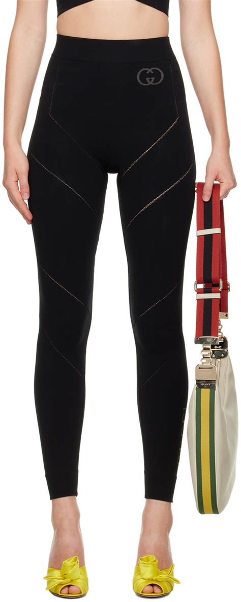 black gucci leggings